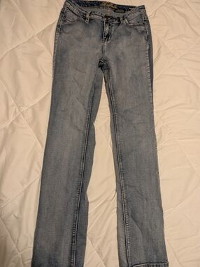 Buffalo David Bitton Light Blue Straight Leg Jeans